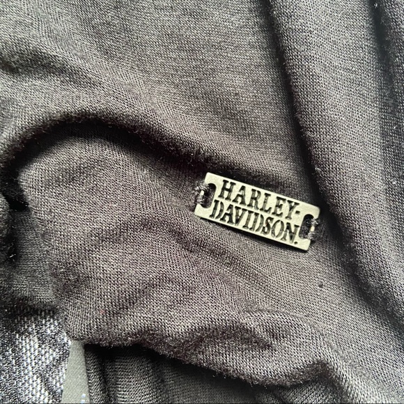 Harley Davidson Twist Front Lace Back Top - Picture 8 of 9